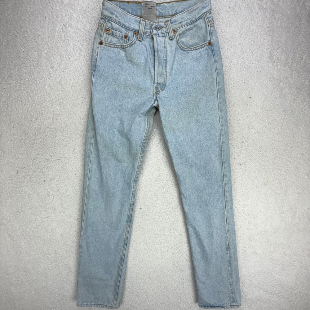 Vintage Levis 501 Mens 28x34 Light Wash Straight Leg Jeans USA NWT NOS READ - Picture 2 of 16